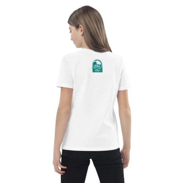Camiseta Save the Planet niños NASTI DE PLASTI blanca