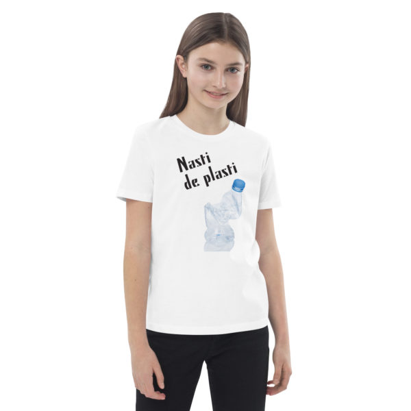 Camiseta Save the Planet niños NASTI DE PLASTI blanca