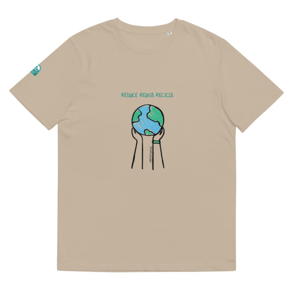 Camiseta Save the Planet REDUCE, REUSA y RECICLA beige