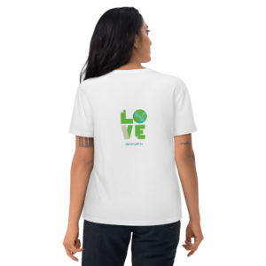 Camiseta Save the Planet unisex LOVE blanca